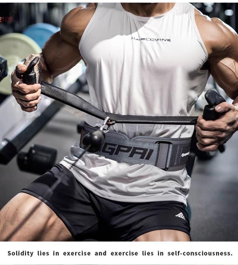 Unisex Weighted Compression Waist Belt for Squat, Deadlift, Powerlifting, Rowing, Bench Press, and Fitness Training