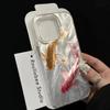 Чехол для телефона с узором «Карп на удачу» для iPhone 17 Pro 15 16 14 13 12 11 Pro Max 17e 16e 8 7 Plus XR XS X Серебристый Мягкий Ударопрочный Чехол