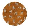 Round Carpet Leopard Tiger Pattern Bedroom Living Room Non Slip Mat Home Wear Resistant and Stainproof Rug Home Decoration