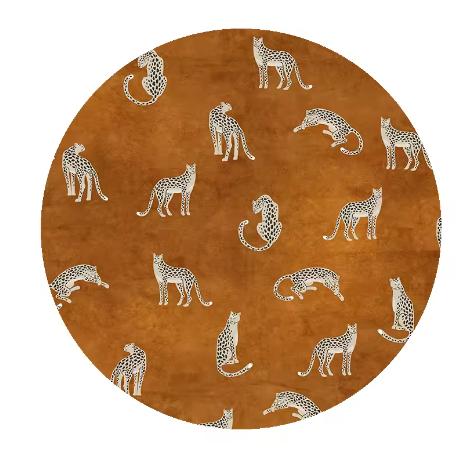 Round Carpet Leopard Tiger Pattern Bedroom Living Room Non Slip Mat Home Wear Resistant and Stainproof Rug Home Decoration