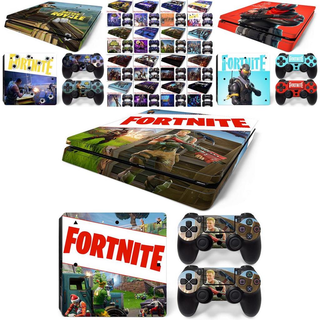 Наклейка на консоль PS4 Slim и 2 контроллера