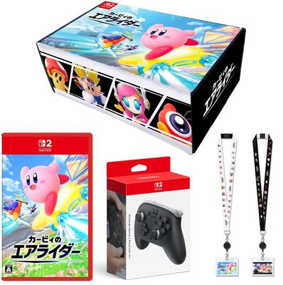 Включает Kirby Air Rider Switch 2 дизайн, оригинальный Nintendo Switch 2 Pro и оригинальный шейный ремешок для ID-карты в качестве - (оригинальная коробка), Контроллер, (с