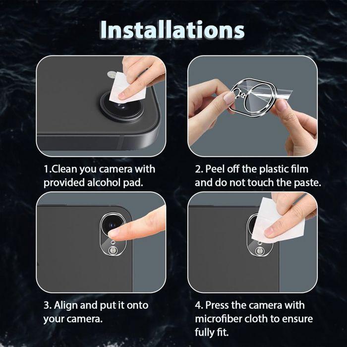 2 Verre Trempé Caméra Arrière pour iPhone 17e - Protection Antichoc Rigide 9H