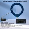 SI4732 0.5-108 МГц Портативное радио 1,9-дюймовый IPS-экран Всеволновый радиоприемник с телескопической антенной HF SW MW VHF Радио