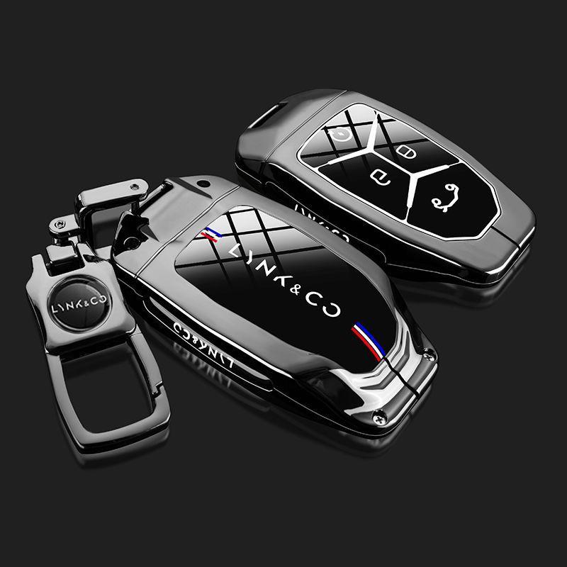 Подходит для 25 моделей Lynk & Co 06, 23 моделей Lynk & Co 03/01, New Energy 05 и автомобиля 09, высококачественный корпус чехла для ключей с пряжкой.