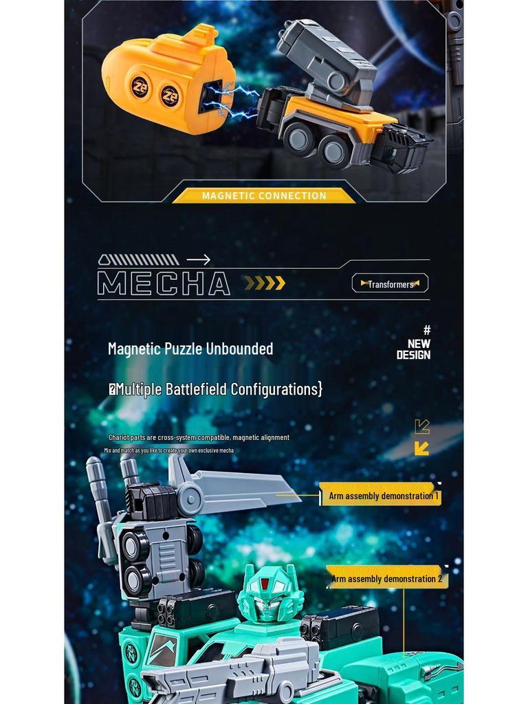 Детские магнитные конструкторы: 3D робот-меха Оптимус Прайм Образовательная игрушка