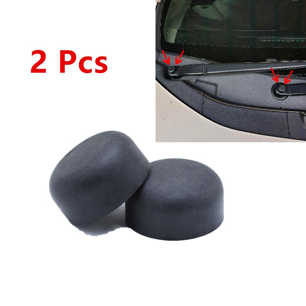 2Pcs Front Windshield Wiper Arm Nut Cover Rubber Cap For Acura Honda 91611SDAA00