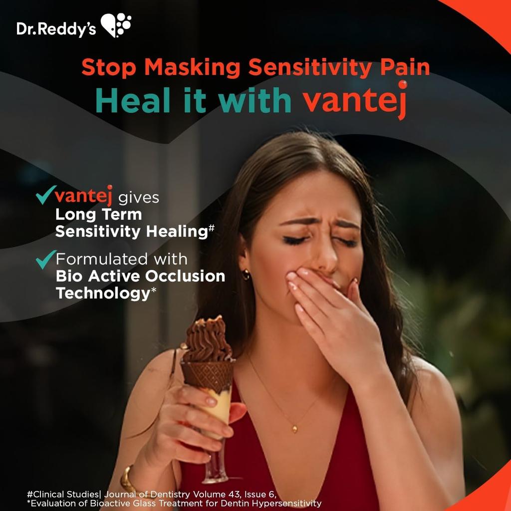 Vantej Toothpaste 50g Pack of 1 Non-Fluoridated Sensitive Teeth Mint Paste for Brighter Smile