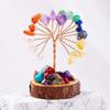 Multicolor Crystal Wishing Tree Copper Wire Crystal Decorative Trees Fortune Tree Figurine  Desk