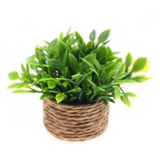 Миниатюрные растения бонсай, аксессуары, горшечные растения, декор, искусственные зеленые растения для кукольных домиков, настольная полка, мини-украшения для дома, мини-горшки для бонсай