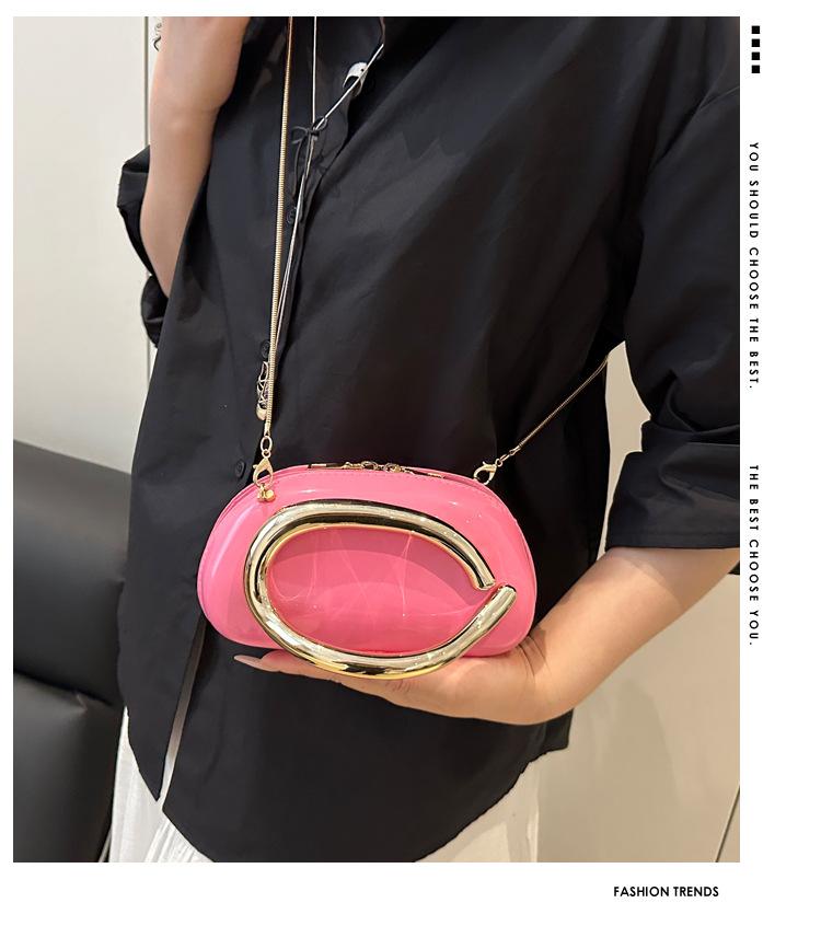 Дизайн Столкновение Цветов Личность Темперамент Мода Цепочка Кроссбоди На Плечо Маленькая Квадратная Женская Сумка