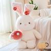 Stuffed Mushroom Bunny Plush Doll Cartoon Animal Soft Rabbit Plush Toy Pillow 40cm Colorful Stuffed Animal Doll Decorate Present