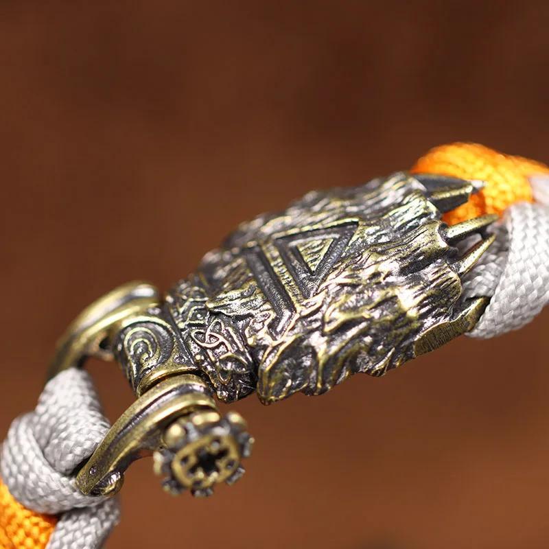 Медвежий коготь латунная пряжка EDC Outdoor DIY плетеный паракорд браслеты для выживания принадлежности аксессуары ретро зонтик веревка шнур бусины