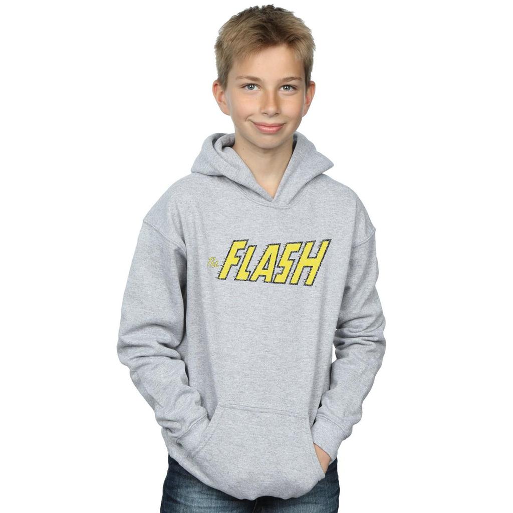 DC Comics Boys Flash Crackle Logo Hoodie