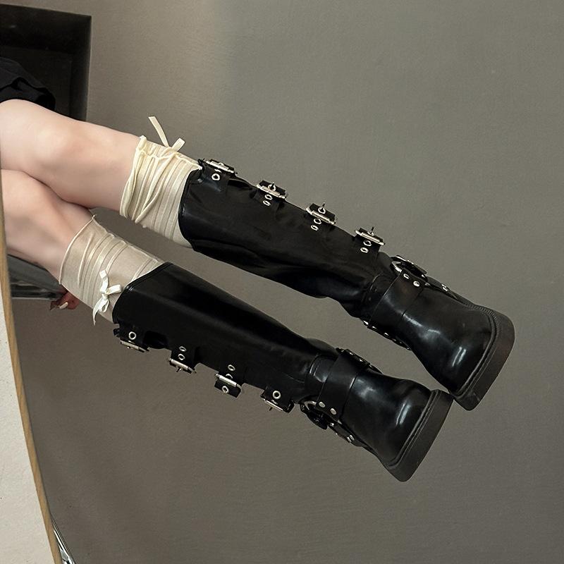 Ретро ботинки Мартина женская мода универсальный дизайн 2025 осень и зима новые коричневые высокие ботинки ковбойские ботинки женские ботинки