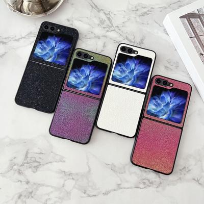 Красочный блестящий складной чехол для телефона Samsung Galaxy Z Flip6 Flip5 Flip4 Flip3 ударопрочный тонкий жесткий чехол для ПК