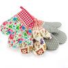 1Pc Dots Grids Print Oven Mitt Heat Resistant Protector Kitchen Holder Glove
