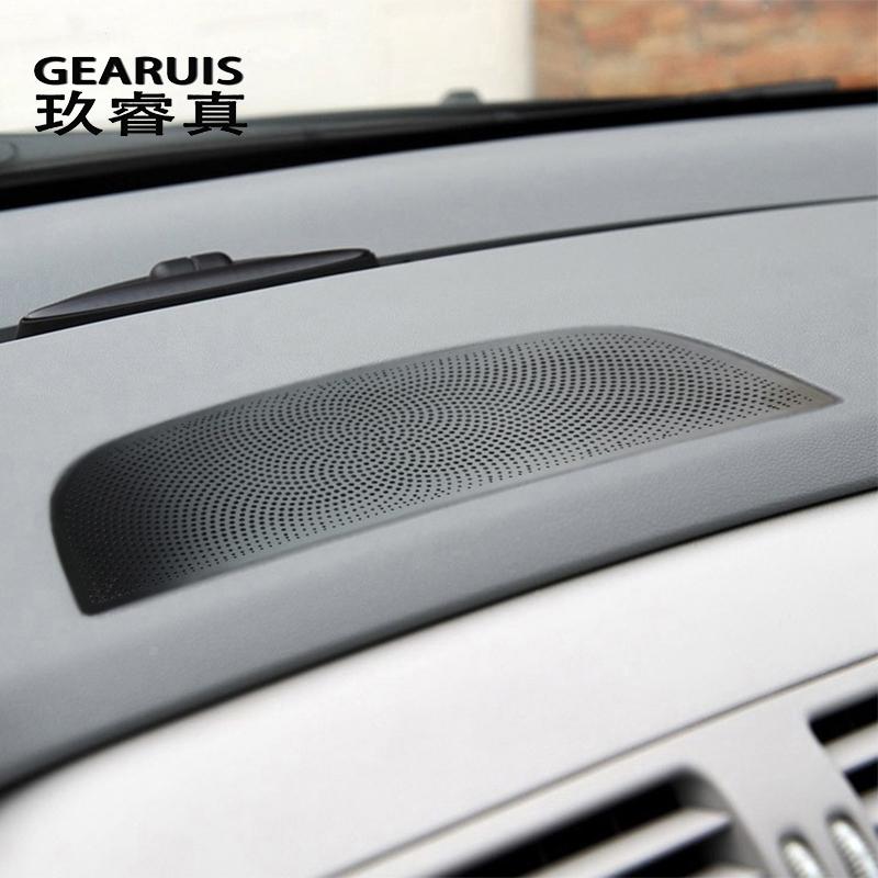 Автомобильный передний центральный ящик для хранения, крышка динамика переключения передач, накладка для Mercedes Benz R Class W251 2007-2018, твитер, звуковой сигнал