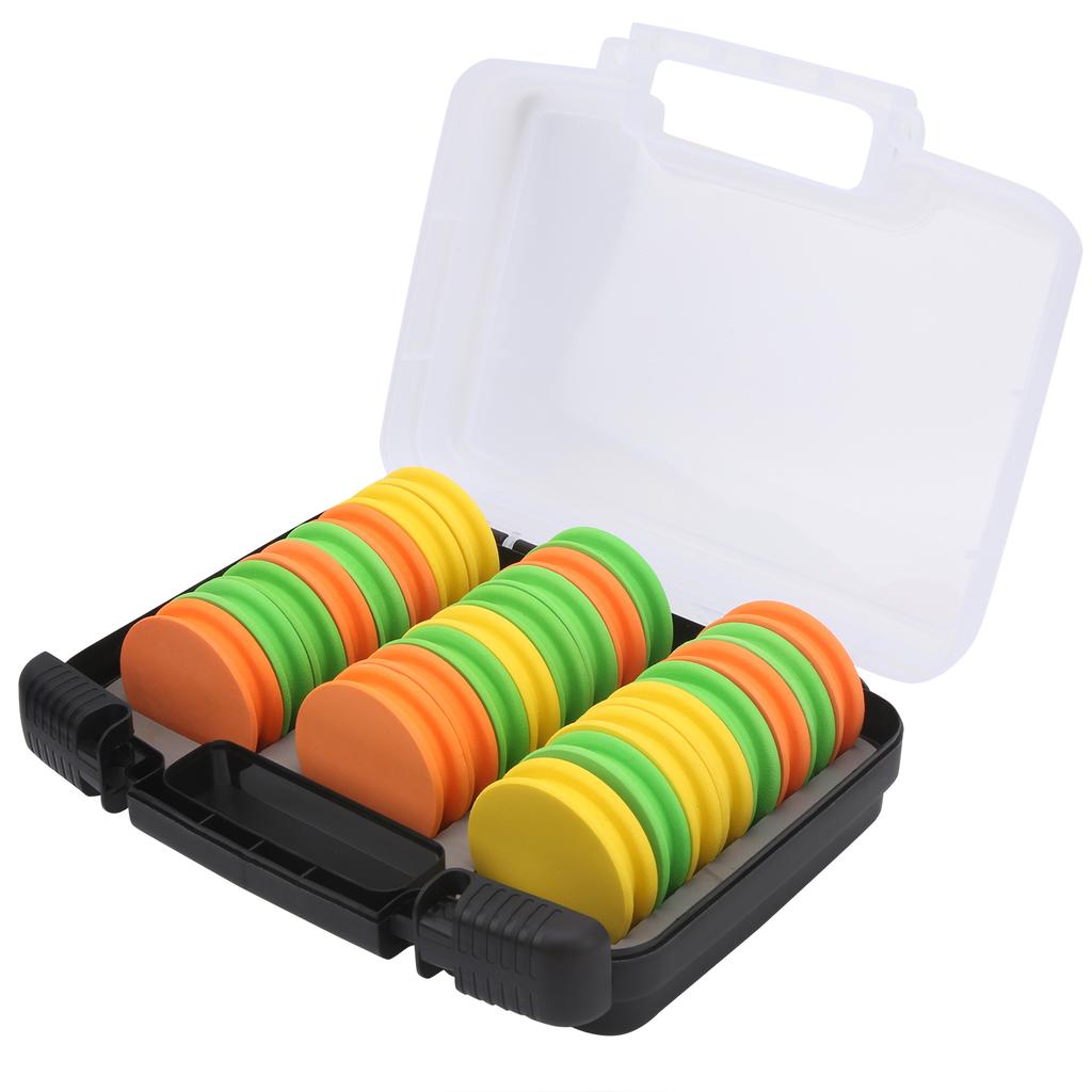 24pcs EVA Fishing Line Storage Spools Winding Board Tool Bobbin Tackle Mix Color