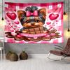 Starry Night Pup Tapestry Room Decoration Wall Hanging for Living Room Bedroom, dormitory, Birthday and Christmas gifts