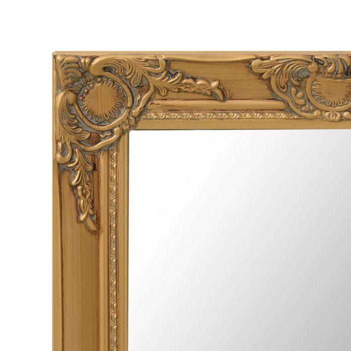 VidaXL Wall Mirror Baroque Style 50x60 Cm Gold 320317