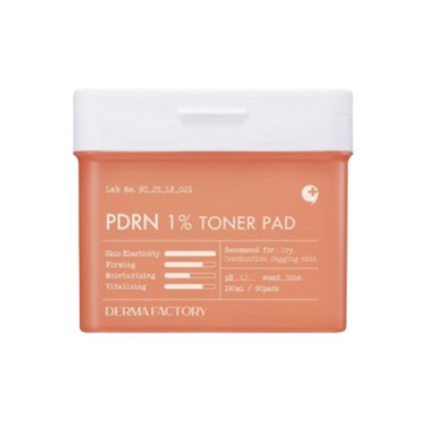 Derma Factory PDRN 1% Тонизирующие диски, 190 мл (90 колодок)