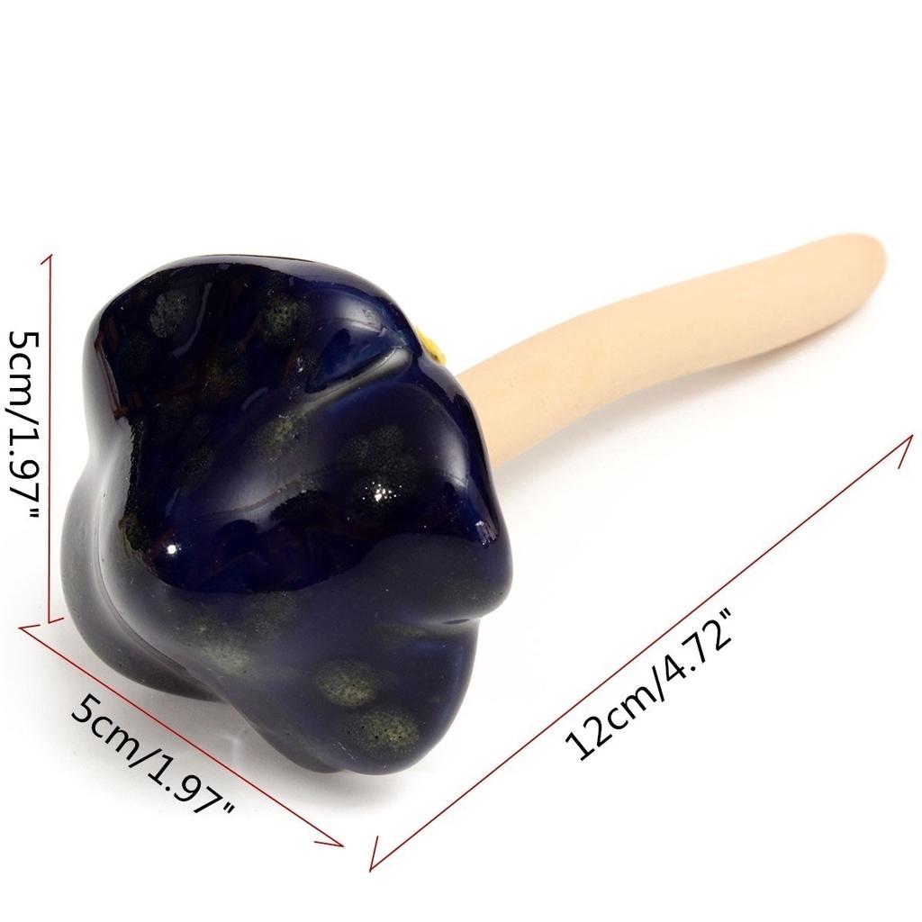 4Pcs Cute Ceramic Pottery Mushroom Model Yard Garden Statues Decor Ornament