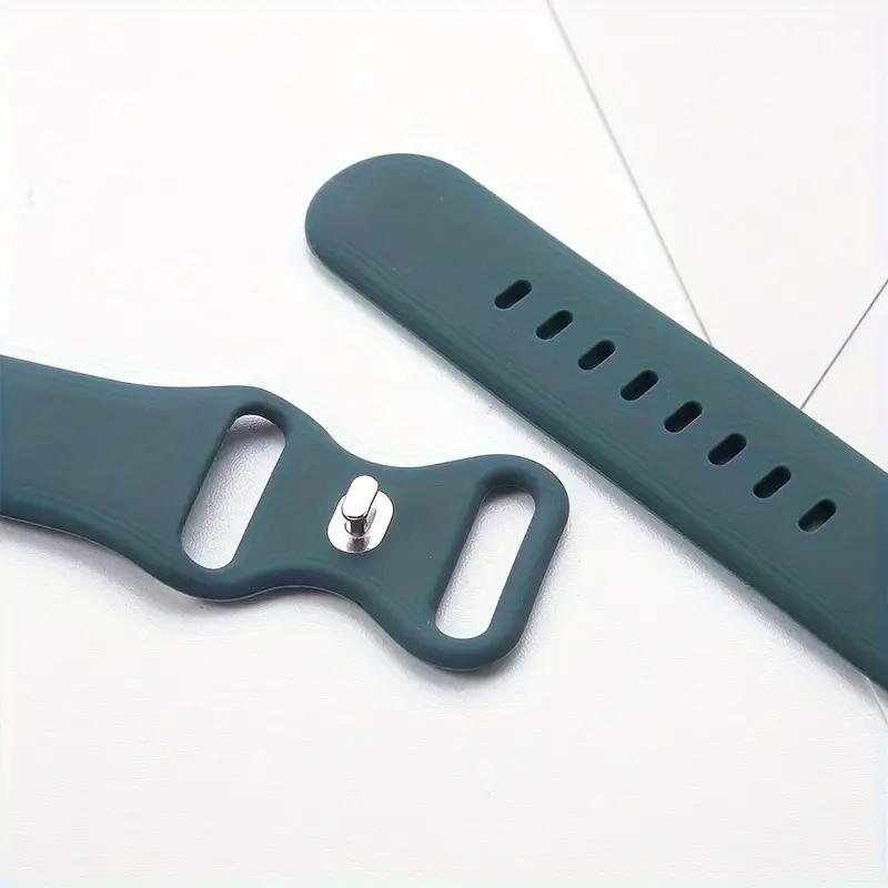 Спортивный силиконовый ремешок для Apple Watch Bands 40мм 44мм 46мм 45мм 41мм 49 42мм Correa Браслет iWatch серия 10 11 9 8 7 ultra 3 SE