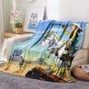 Lucky Luke2 Flannel Blanket, High quality Comfortable for All Seasons, Home Decor, Warmth and Comfort