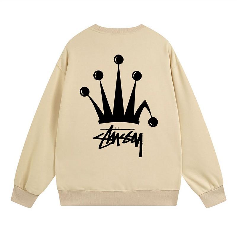 Свитшот Stu Streetwear Tour Edition с принтом букв, круглый вырез, мужской, свободный крой, хлопок, для повседневной носки
