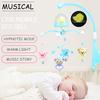 Baby Rattles Crib Mobiles Toy Holder Rotating Mobile Bed Bell Musical Box Projection 0-12 Months