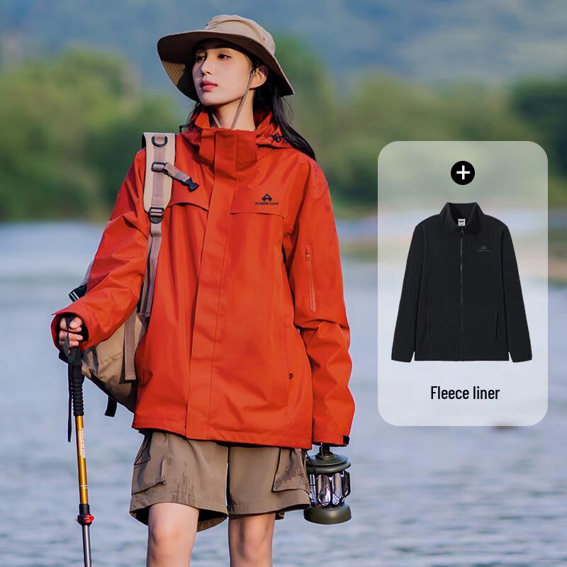 Men's Detachable 3-in-1 Waterproof Windbreaker Jacket