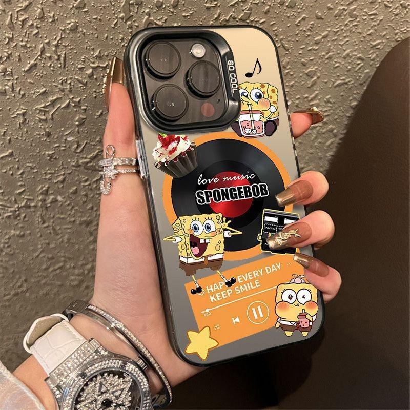 Чехол для мобильного телефона Apple 15 Губка Боб Квадратные Штаны iphone14promax/13/12/xsmax матовый 78plus