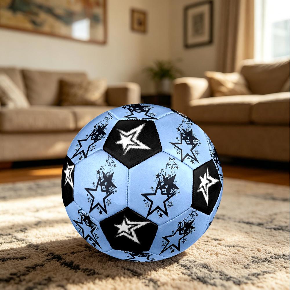 1PC Starry Night Sky Star Symbol Soccer Ball Size 5 Football Machine Sewn Indoor/Outdoor Universal Football Gift W75