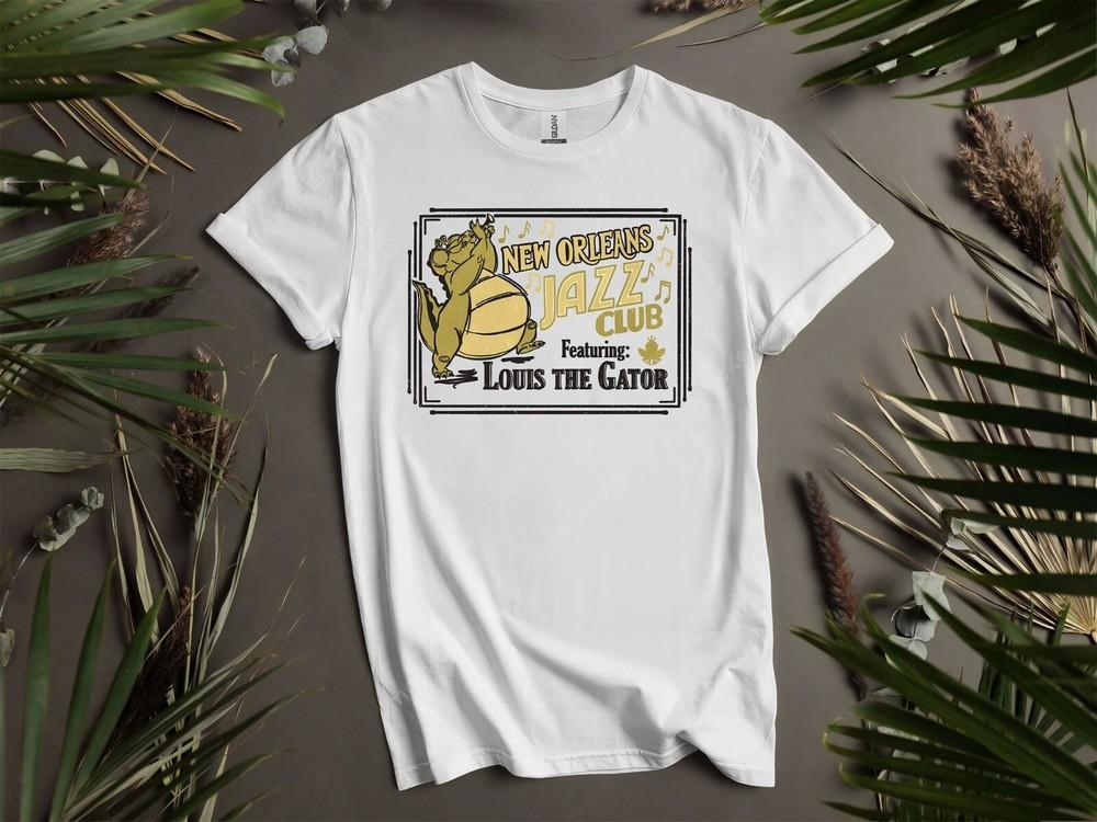 Смешная толстовка с капюшоном и футболка джаз-клуба Нового Орлеана Louis Gator Мужская Женская Унисекс AD890