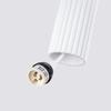 Modern white fluted tube pendant lamp for bedroom, kitchen, island, 1xGU10 10W KARBON Sollux Lighting