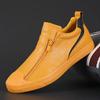 Fashion 2024 New Autumn Men's Trendy Sneakers Leather Soft Sole Men Shoes Size 38-44