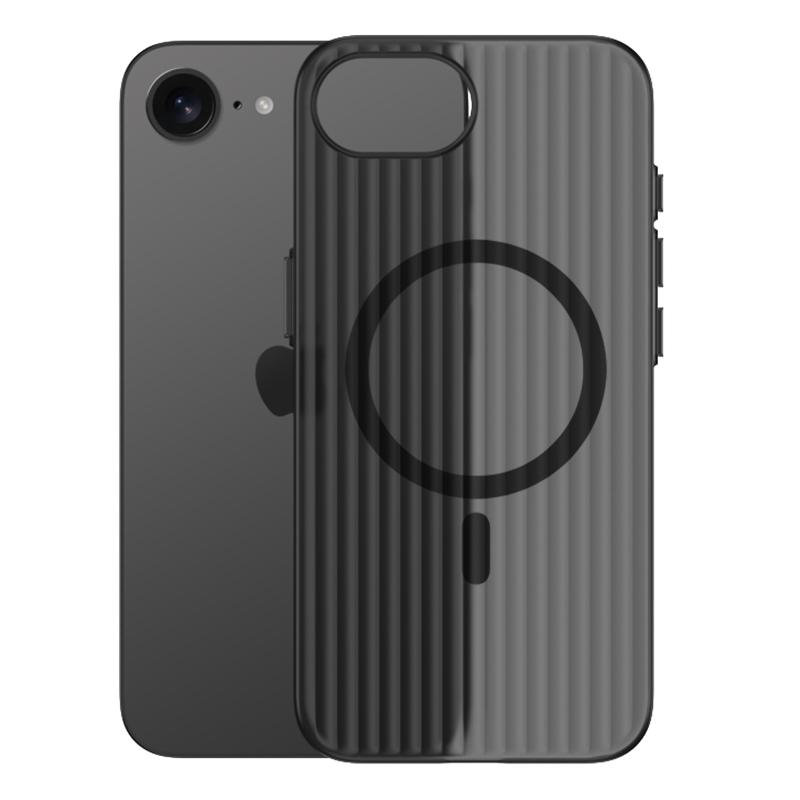 Для iPhone 17e 16e Чехол Жесткий ПК Прозрачный Магнитный Противоскользящий Защитная Задняя Крышка Оболочка