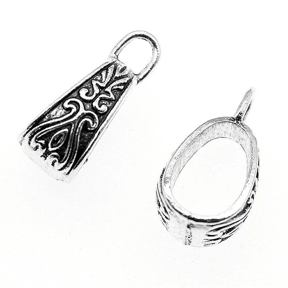 Декоративные металлические подвесные компоненты для головы с античной отделкой и бусинами для изготовления ювелирных изделий