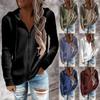Womens Fashion Solid Zipper Draw String Up Casual Long Sleeve Hooded Sweatshirt Coat