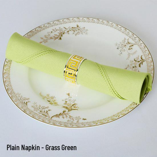 Pure Solid Color Hotel Restaurant Napkin - Red, White, Blue Flower Folded Design