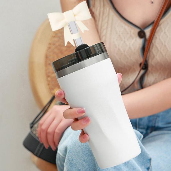 3 шт. Колпачки Силиконовые Соломинки Бантики Чехлы для Соломинок диаметром 10 мм Многоразовые