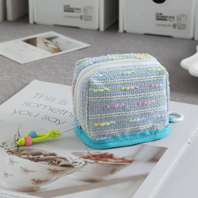 Mini Waterproof Earphone Case Cute Multifunctional Storage Pouch for Coins Keys Jewelry Home Travel