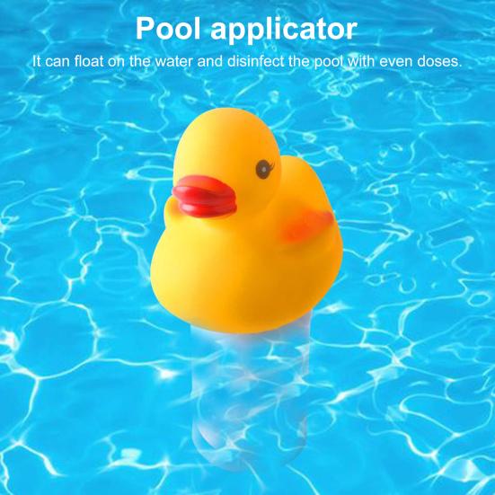 Устройство для дозирования в бассейне, плавающий дизайн, автоматический дезинфектор с мультяшным рисунком утки, таблетка для бассейна
