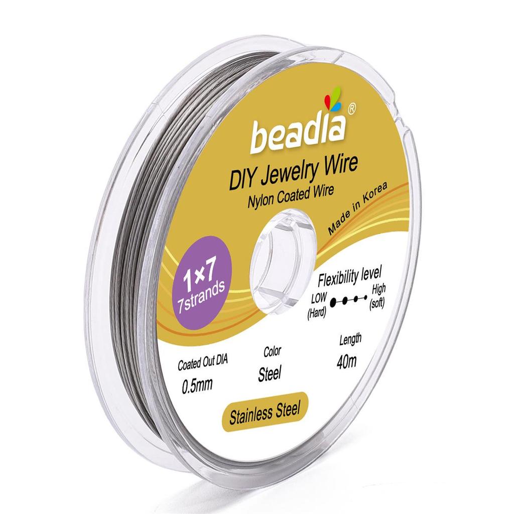 Korean 304 Stainless Steel Gold Silk Beading Wire for DIY Jewelry Making.