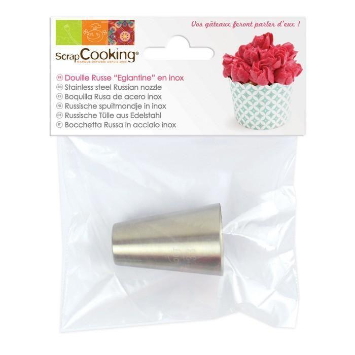 Eglantine Russian Pastry Nozzle In Stainless Steel