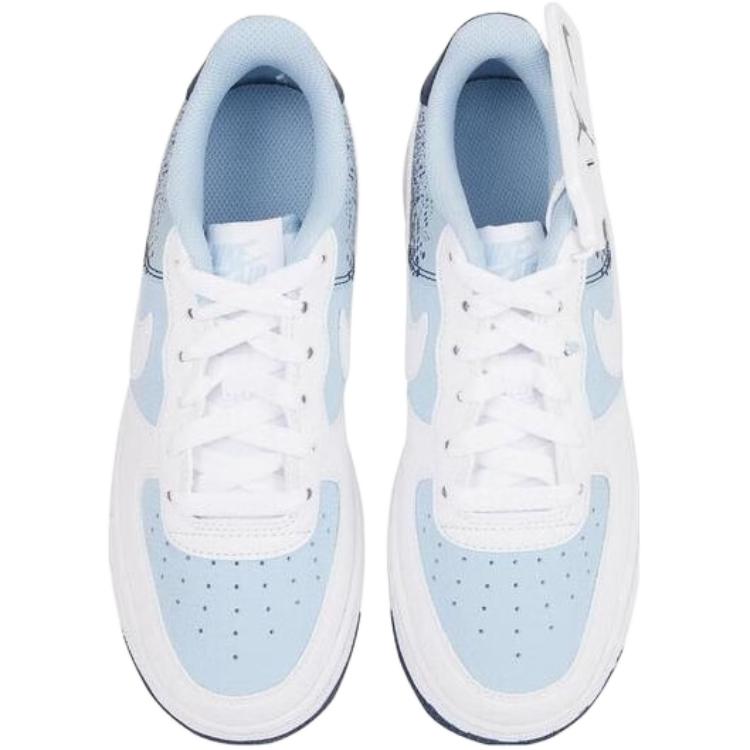 Nike Кроссовки детские Air Force 1 Low GS Light Armory Blue Midnight-Navy White IB7686-400
