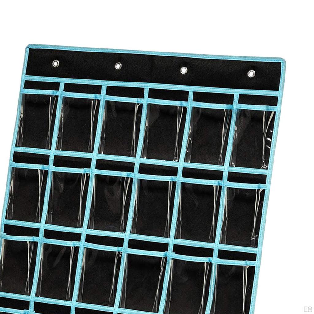36 Classroom Pocket Charts for Cellphones and Calculators Holder Wall Door Mount Hanging Organizer