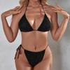 Sexy Bikini Push Up Women Swimsuits Female Micro Bikini Set Solid Tie Side Thong Swimwear Bathing Suit Swimming Suits