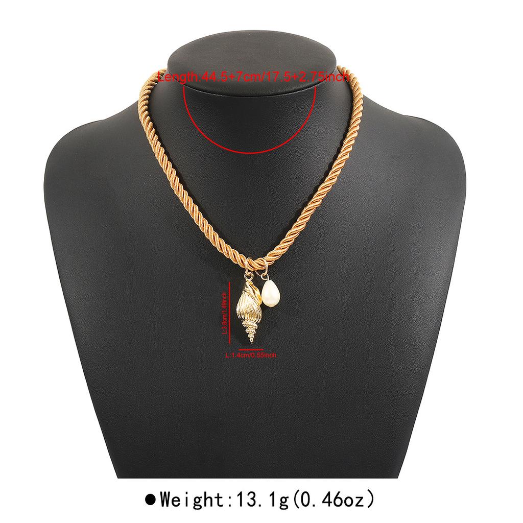 Tooxika Персонализированное ожерелье ручной работы в океанском стиле, летнее, для пары, для подруг, разноцветное веревочное ожерелье